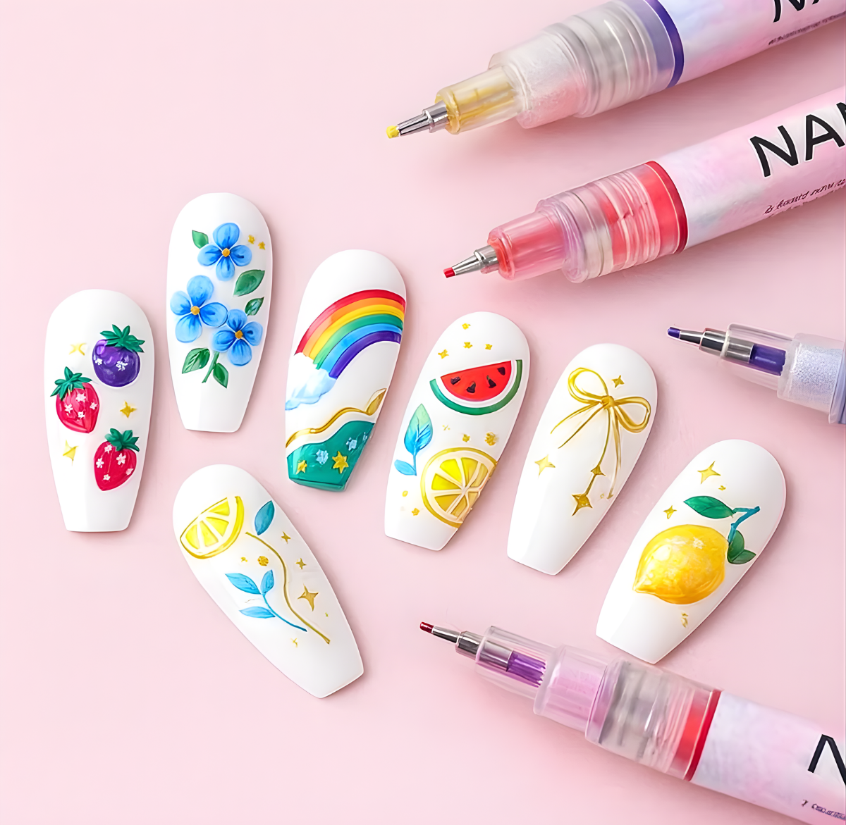 Coffret de 12 stylos nail art – vue 11